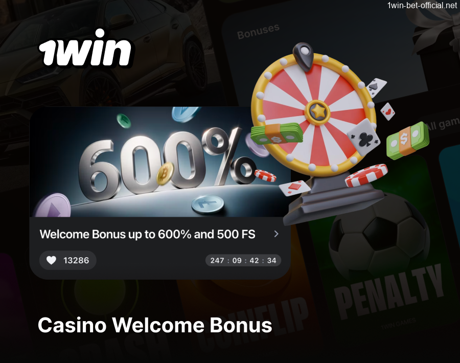 Casino betting bonus at 1Win