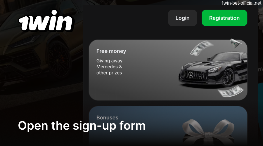 Open the 1Win sign-up form on any device