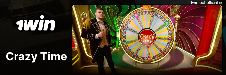 Crazy Time live game show at 1win