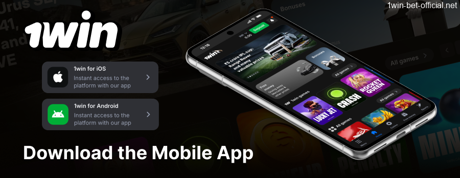 Mobile app download guide for 1win