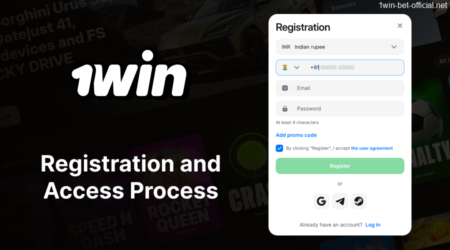 1win account registration